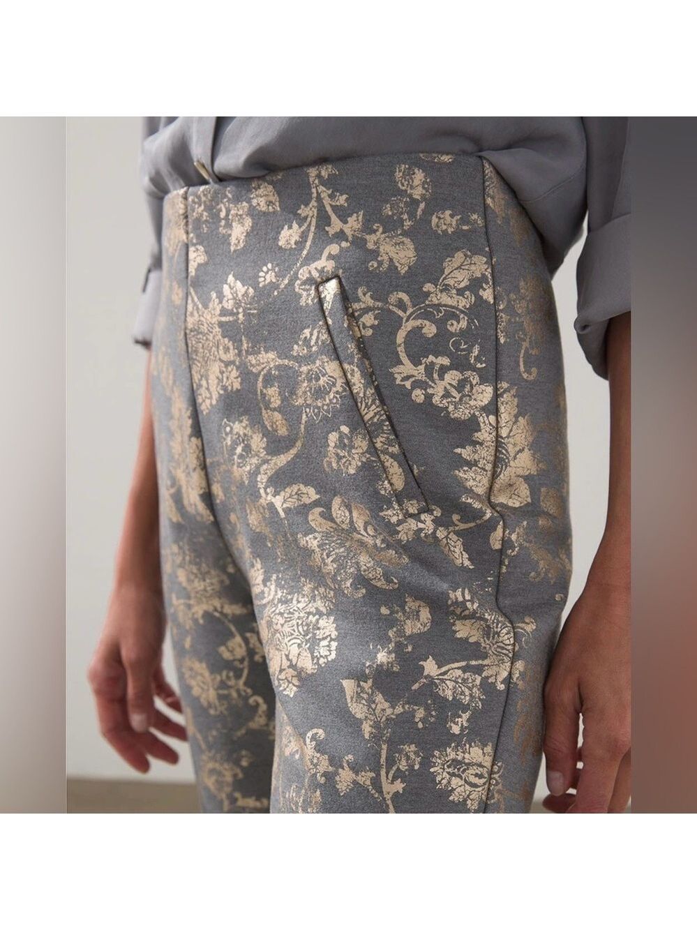 Chico’s So Slimming Juliet Floral Damask Slim Ankle Pant - Sold Out - Picture 4 of 11